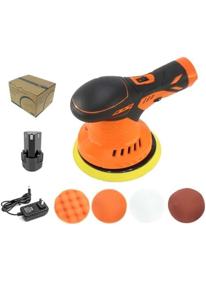 Cordless Car Buffer Polisher With 6 Variable Speed And Lithium Battery Us Plug - Image 1