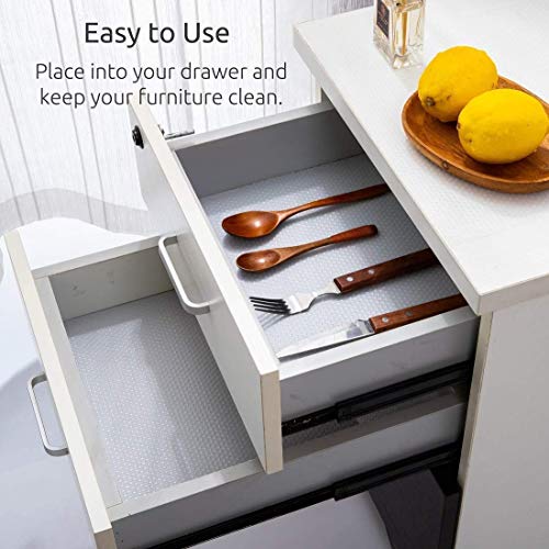 KayJen solid EVA Anti Slip Shelf Mat/Sheet for Fridge, Kitchen, Drawer, Shelf Liner 50 cm X 10 m Transparent - Image 5