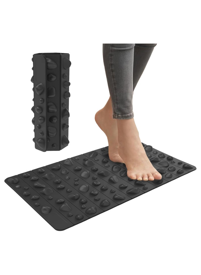 General Portable Foot Massage Cushion, Shiatsu Relaxation Massage Cushion, Suitable for Long Time Sitting, Anti-Fatigue Office Standing Table Mat, Multifunctional Standing Cushion Waterproof Work Carpet  - Image 1