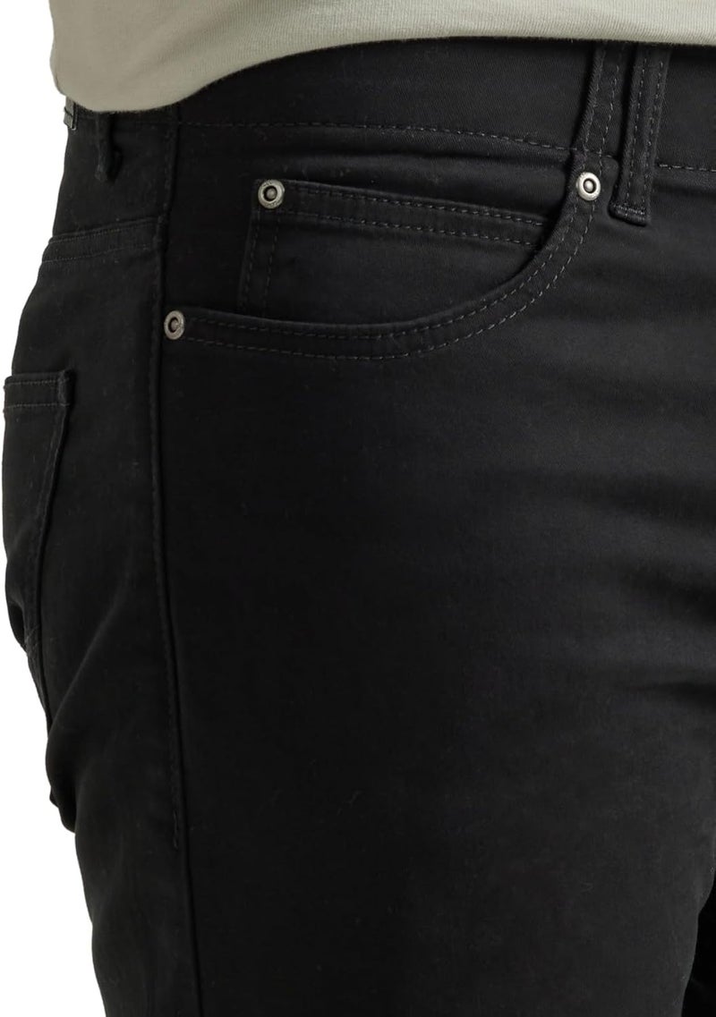 Lee Men's Extreme Motion Slim Straight Leg Jean, Black, 30W / 30L - Image 5