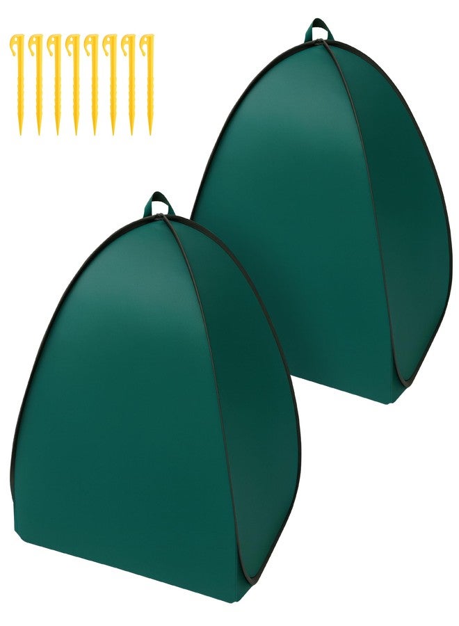 DECOHS 2 Pcs Pop Up Shrub Covers Frost Protection Tent, 22" x 22" x 22" Winter Plant Cover Freeze Protection, Warm Garden Plant Protector Tent for Protecting Outdoor Shrub Fruit Potted Plants from Snow & Ice - Image 1
