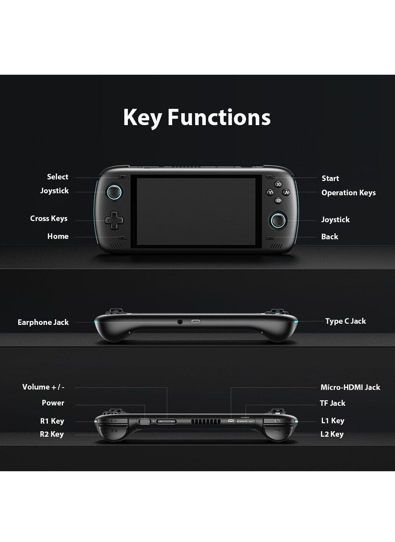 ayn - Odin 2 Android Handheld Gaming Console, High-Performance Retro Game Handheld with Snapdragon 8 Gen 2 Octa-core CPU, Adreno 740 GPU, 6-inch 1080P Screen, Android 13 System (12+256GB, Black) - Image 1