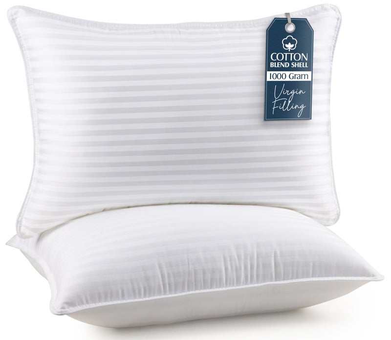 Utopia Bedding Bed Pillows for Sleeping Queen Size (White), Set of 2, Cooling Hotel Quality, for Back, Stomach or Side Sleepers - Image 1
