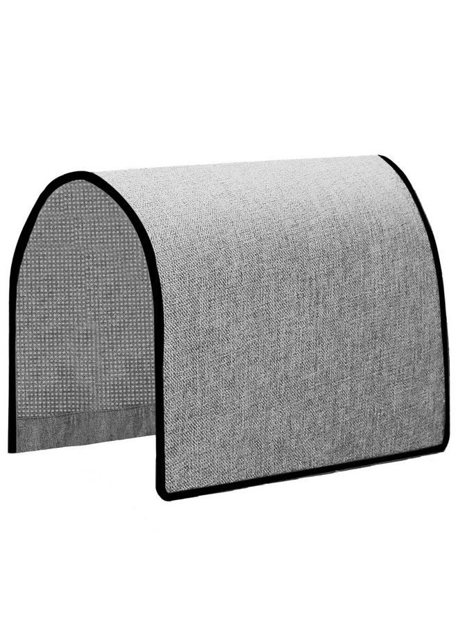 Zenhouse Sofa Arm Covers Linen Couch Arm Covers For Chairs And Sofa Couch Loveseat Armchair Covers Antislip Furniture Protector Armchair Slipcover For Living Room Set Of 2 Grey - Image 1