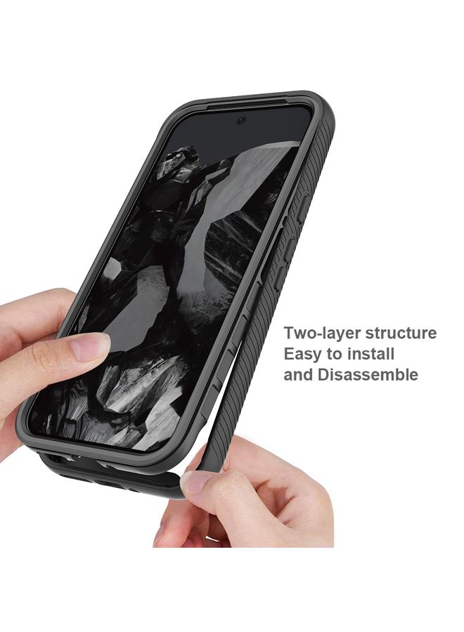 Zaboon Case For Google Pixel 9 Pro XL Starry Sky Solid Color Series PC + TPU Phone Case with PET Film - Image 3