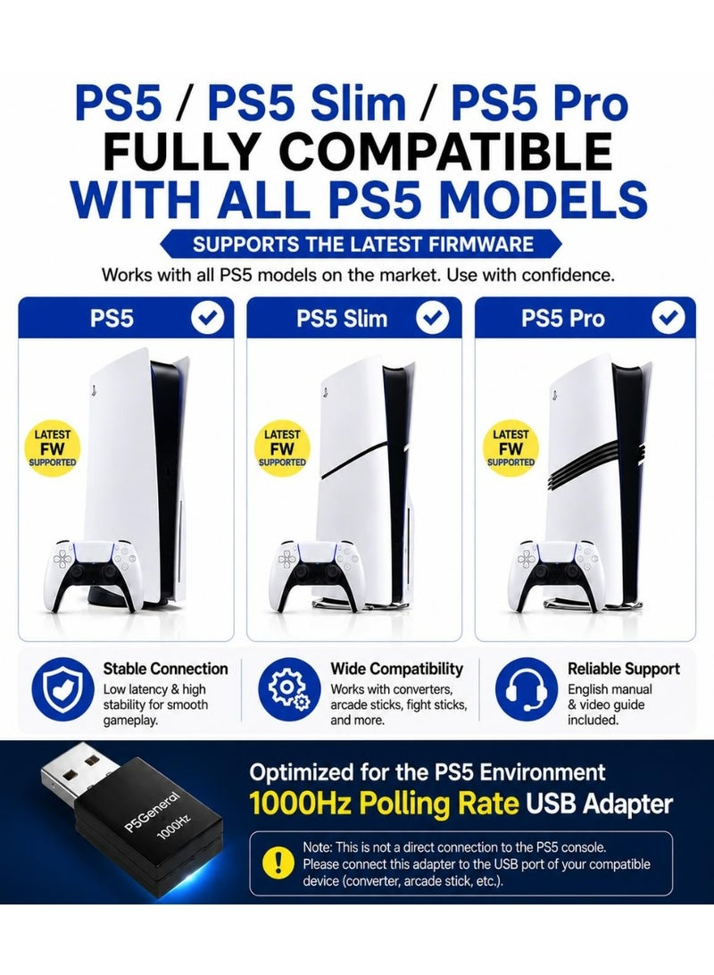 المنقذ محول Besavior P5General USB لمحاكاة ألعاب PS5 - متوافق مع XIM Matrix وREASNOW Converter ووحدات تحكم الألعاب المختلفة لتشغيل جميع ألعاب PS5 - Image 3