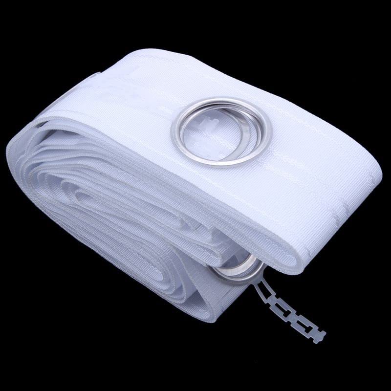 UNIQUELLA UNIQUELLA Eyelet Press Punch Curtain Tape Pack 5 Meter with 45 Curtain Steel Rings Drapery Curtain Heading Grommet Tape for Curtains Header DIY Decoration White - Image 5