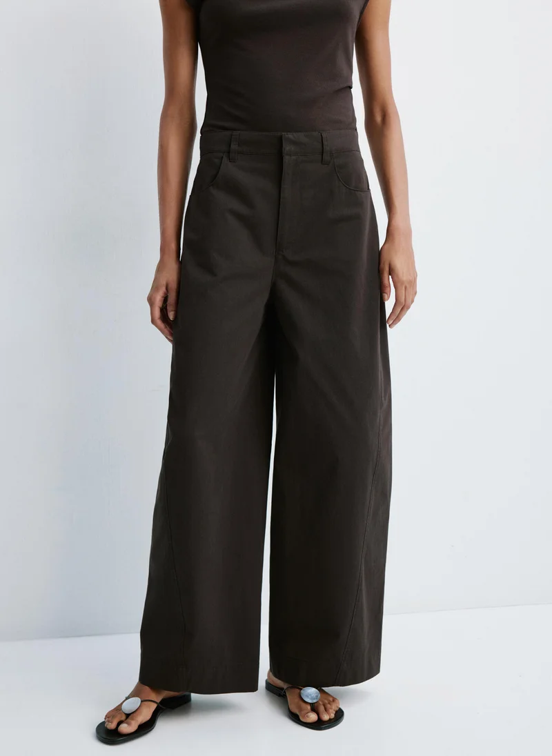 Mid-Rise Balloon Trousers