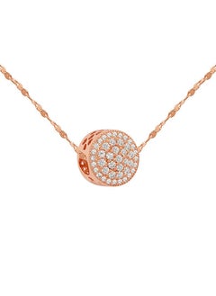 Round Transfer Beads Titanium Steel Necklace