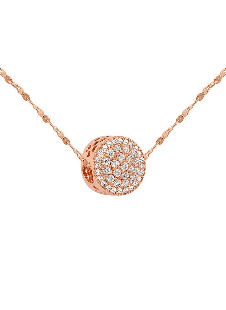 Satinior - Round Transfer Beads Titanium Steel Necklace - Image 1