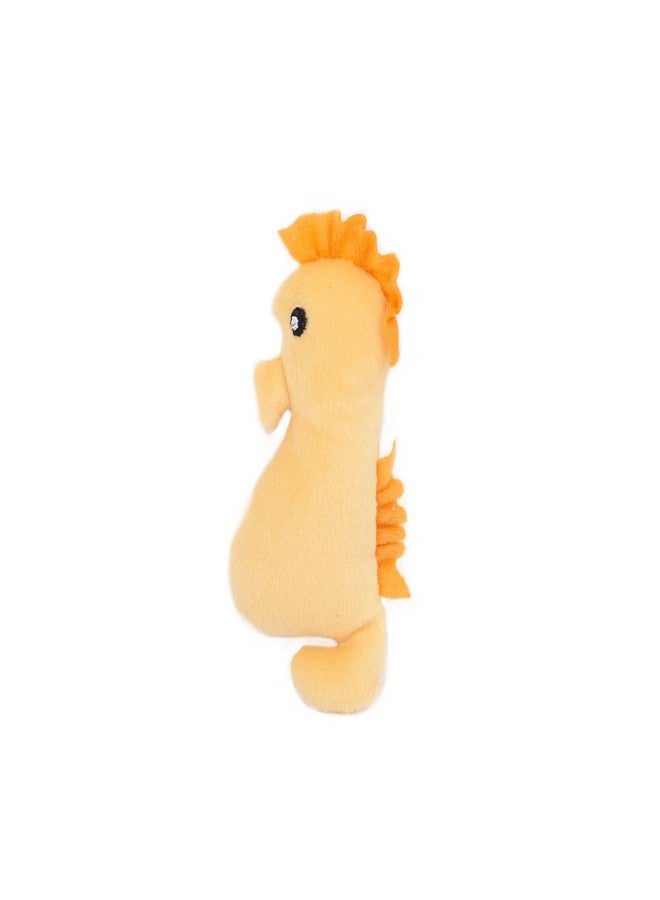 ZippyPaws - Sea Buddies Burrow, Interactive Squeaky Hide and Seek Plush Dog Toy - Seahorse Miniz, 3 Pack - Image 2