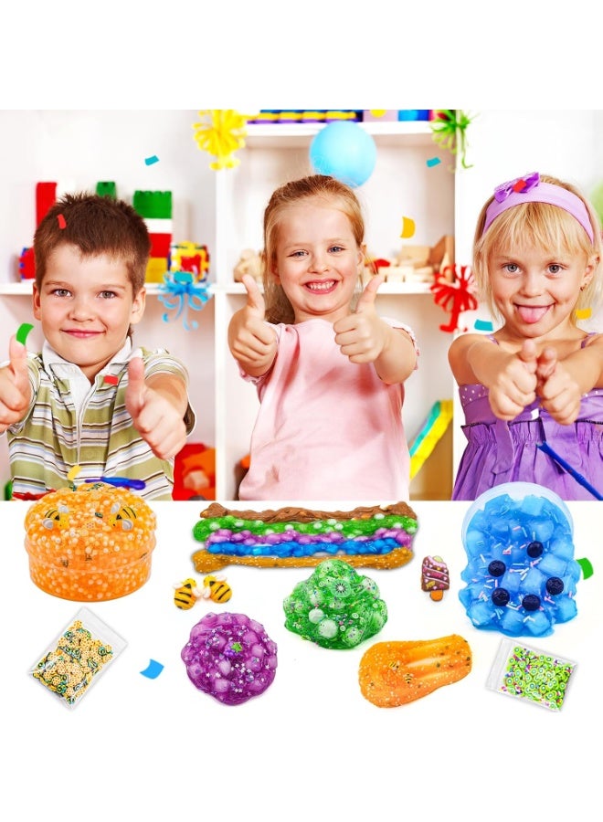 SIMDOW 6 Pack DIY Slime Kit Toy with Perfect Birthday Present Party Favors for Kids - Image 3