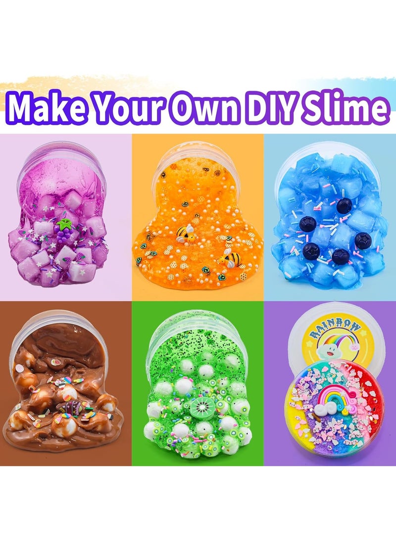 SIMDOW 6 Pack DIY Slime Kit Toy with Perfect Birthday Present Party Favors for Kids - Image 2