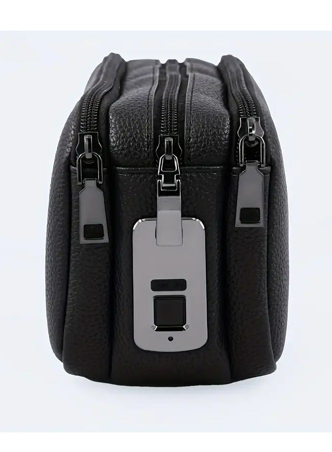 DUSALA Three zippers Fingerprint unlock anti-theft smart handbag  - Image 4