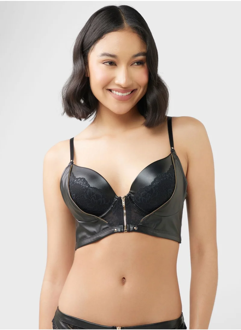 hunkemoller V-Neck Pushup Plunge Bra