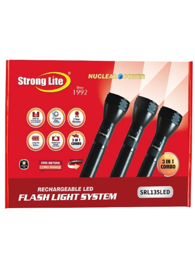 STRONG LITE RECHARGEABLE LED 3 IN 1 SRL135