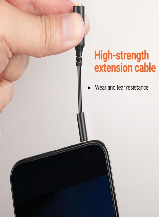 WILLIZTER كابل تمديد سماعة الرأس TRRS AUX 4 قطب من WILLIZTER 3 عبوات 3.5 مم محول استريو لجهاز اللابتوب والهاتف 3.88 بوصة - Image 5