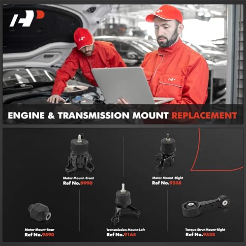 A-Premium 5PCS Engine Motor Mount and Transmission Mount and Torque Strut Mount Kit Compatible with Toyota Highlander 2008-2013, 3.5L - Image 2