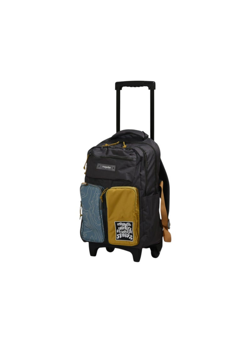 MAGELLAN Backpack Trolley 259D004B | Rolling School Backpack with Pencil Case | Student Trolley Bag Set - Image 1