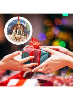 وا هوم زينة عيد الميلاد من WaaHome، 3 بوصات، زينة عيد الميلاد الدينية، زينة عيد الميلاد المسيحية، هدايا لتزيين شجرة عيد الميلاد  - Image 4