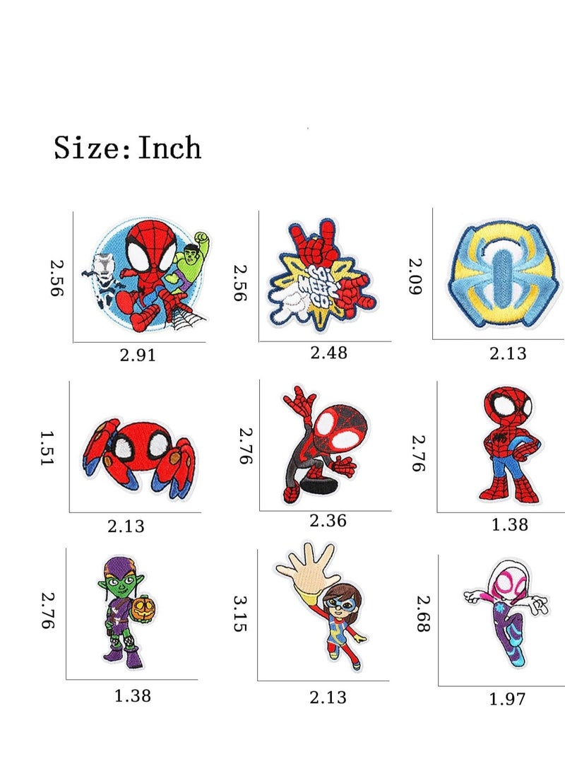 KASTWAVE Iron on Patches for Clothing, 20 Pieces Decorative Patches Patches for Backpacks Embroidered Iron on/Sew on Decorative Applique Patch Patches for Clothing Jeans, Jackets, Shirts, Bag, Caps - Image 2