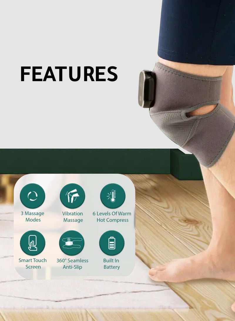 Zero Beyond Wellness Zero Healthcare Electric Heated Knee Massager, Infrared Heat & Vibration Joint Elbow Shoulder Knee Pain Relief, Adjustable Gears - Image 2