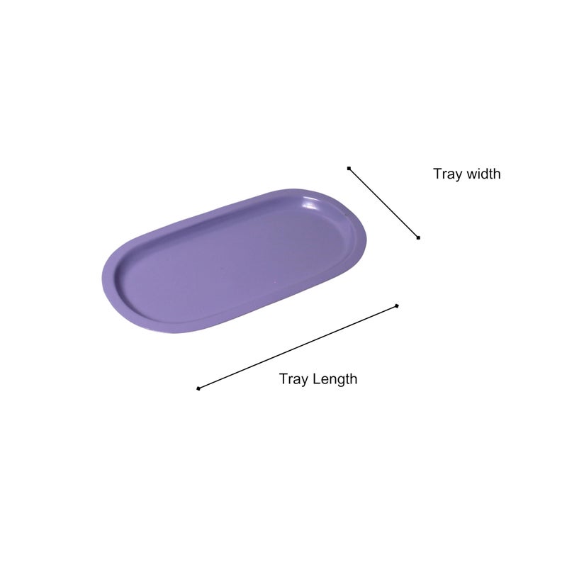 Del Hogar Pastel Duo Accessory Trays - Pink & Purple Tray Set - Image 5