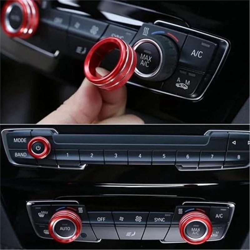 Wivplex Car Multimedia Button Cover Set - Red - Image 3