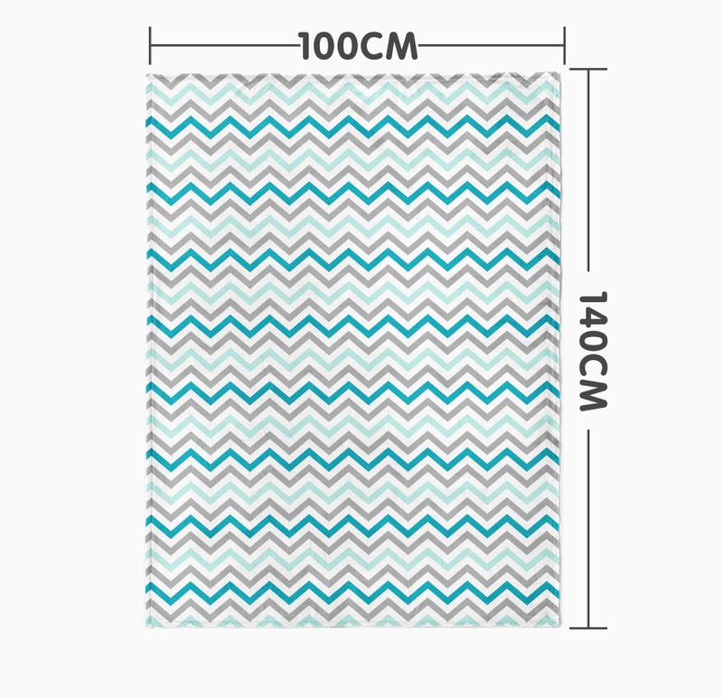 1ST STEP New Born Baby Blanket All Season Printed Single Super Soft Wrapper Sheet for AC Room for Baby Boys, Baby Girls, Babies (Zig Zag, 100 X 140 cms) - Image 2