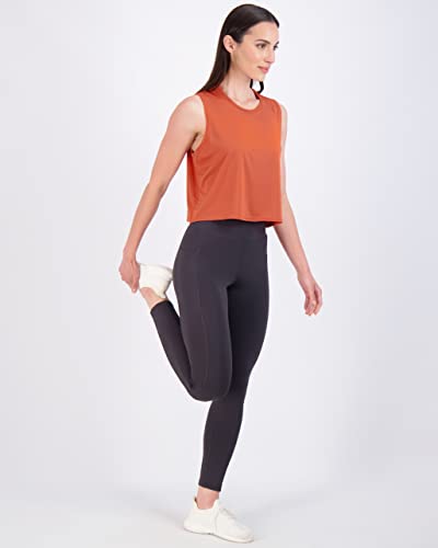 REALESSENTIALS Real Essentials 5 Pack: Women's Dry Fit Crop Summer Tank Top - Gym Yoga Workout Sports Tee (Available in Plus Size) Set 9, M - Image 5