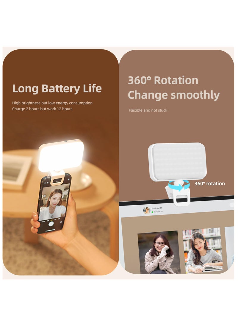 Anmi LED Selfie Light Be Suitable For Picture Selfies, video call light And portable ring light (White)  - Image 5