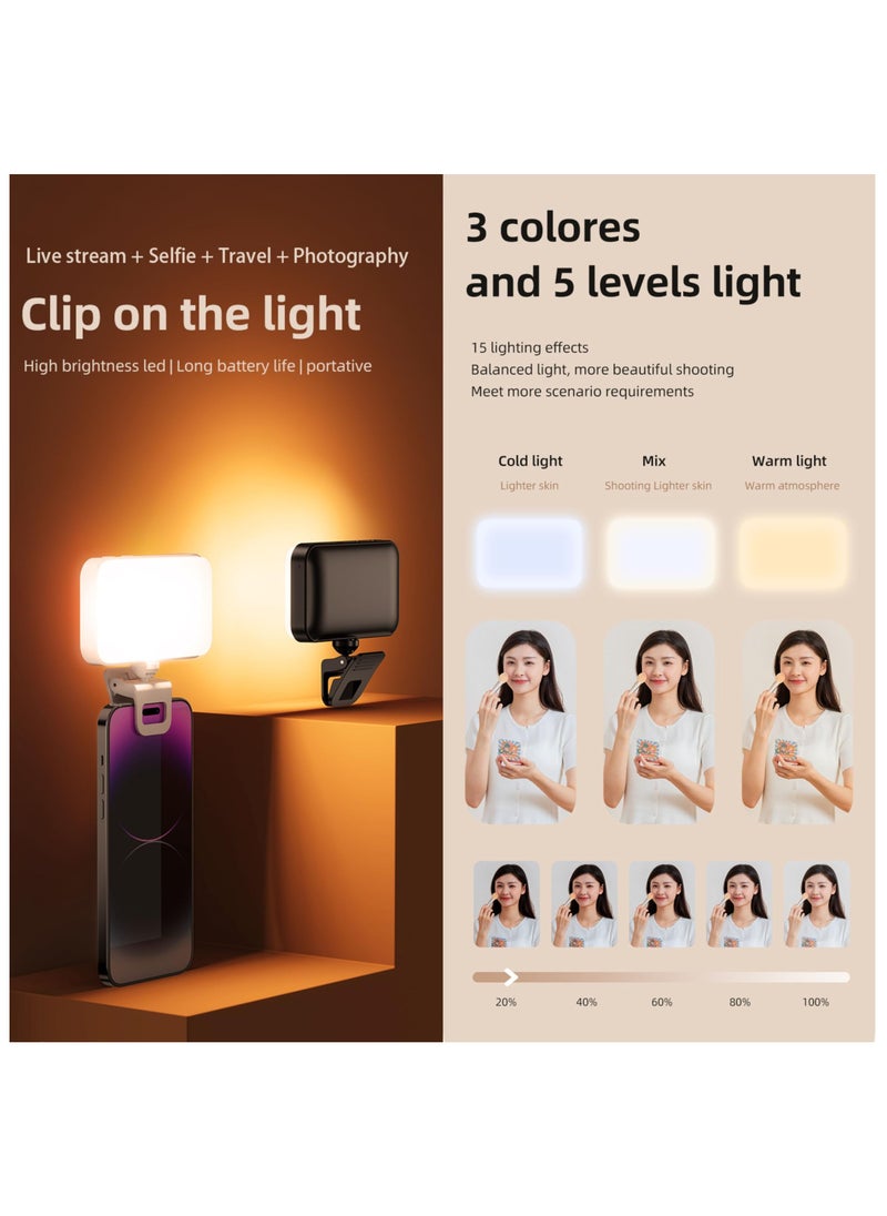 Anmi LED Selfie Light Be Suitable For Picture Selfies, video call light And portable ring light (White)  - Image 2