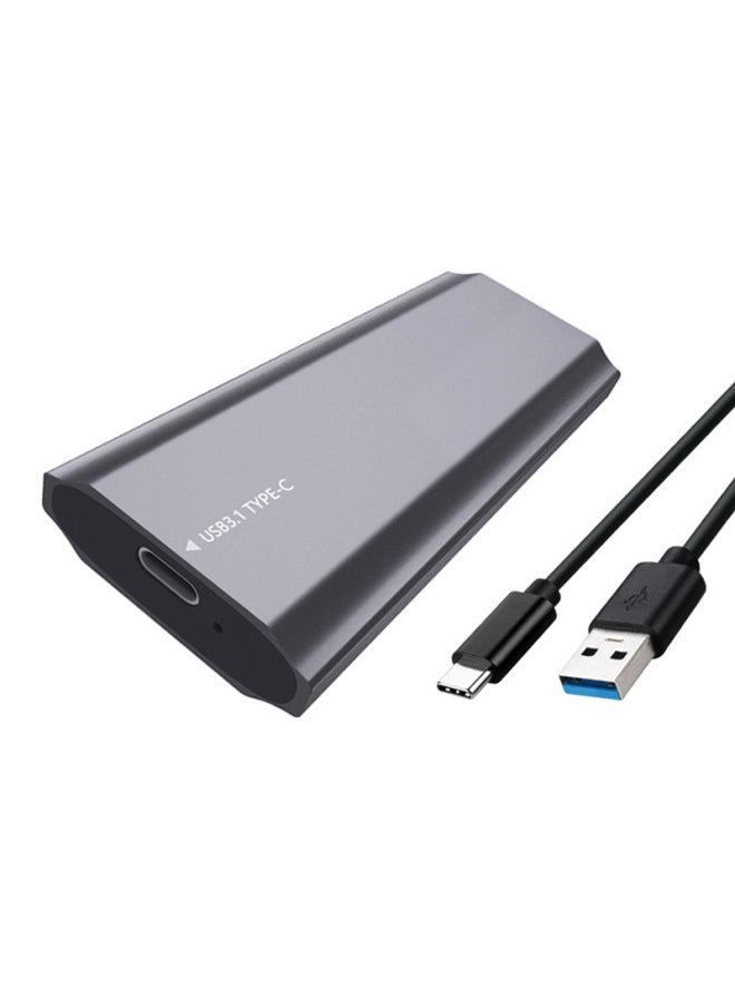 M.2 Hard Disk Box USB3.1Type-C Support NGFF/MVMe Dual Protocol Metal External Mobile Hard Disk Box-Color:NVME/NGFF Dual Protocol  - Image 2