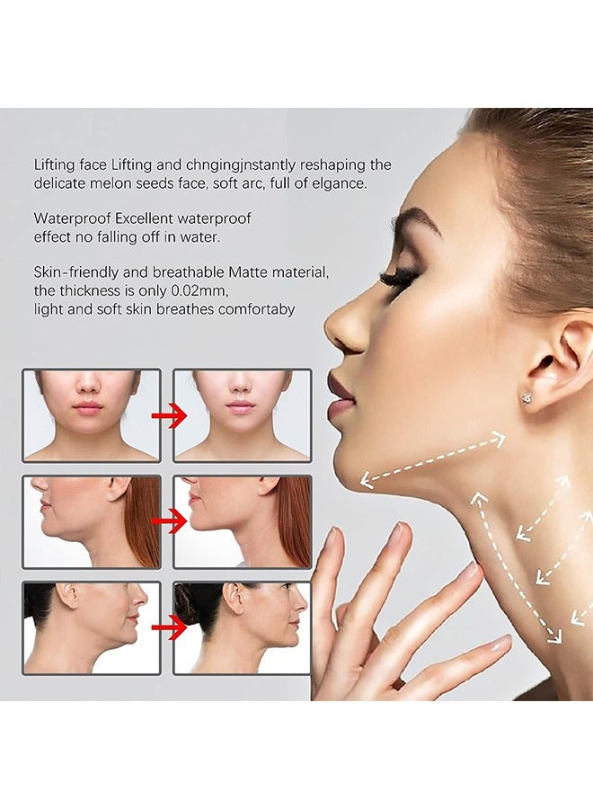 West&Month 40 Pieces Face Lift V Shaped Invisible Face Tape Tighten Hide Double Chin And Wrinkles - Image 4