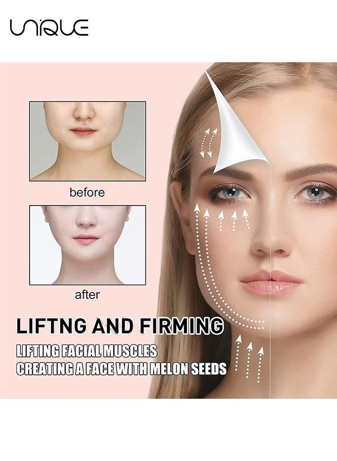 West&Month 40 Pieces Face Lift V Shaped Invisible Face Tape Tighten Hide Double Chin And Wrinkles  - Image 2