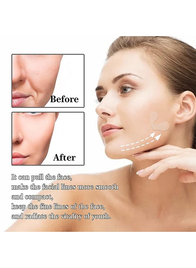 West&Month 40 Pieces Face Lift V Shaped Invisible Face Tape Tighten Hide Double Chin And Wrinkles  - Image 3