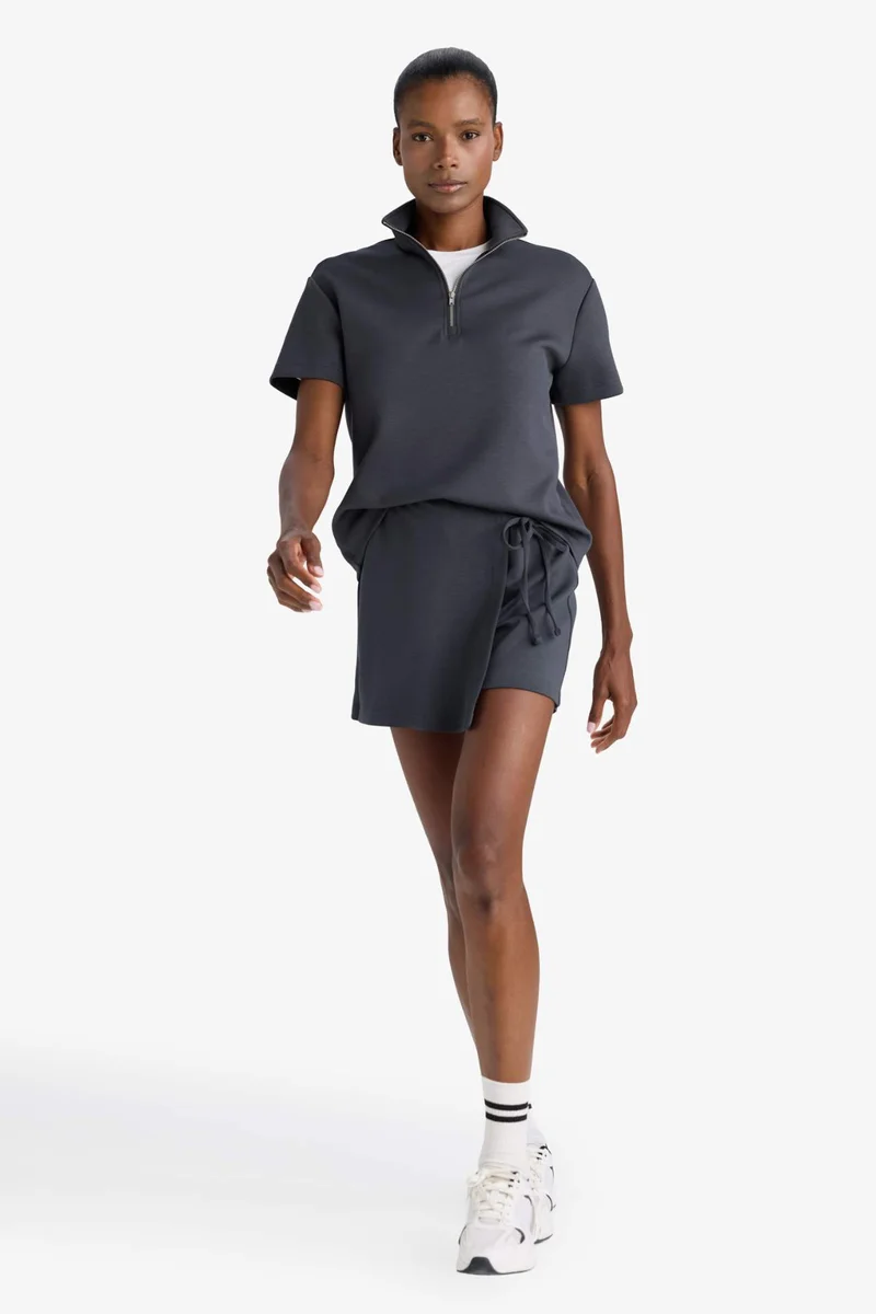 Defacto  DeFactoFit Standard Fit Short Leg Sports Modal Shorts for Women | Best Price UAE