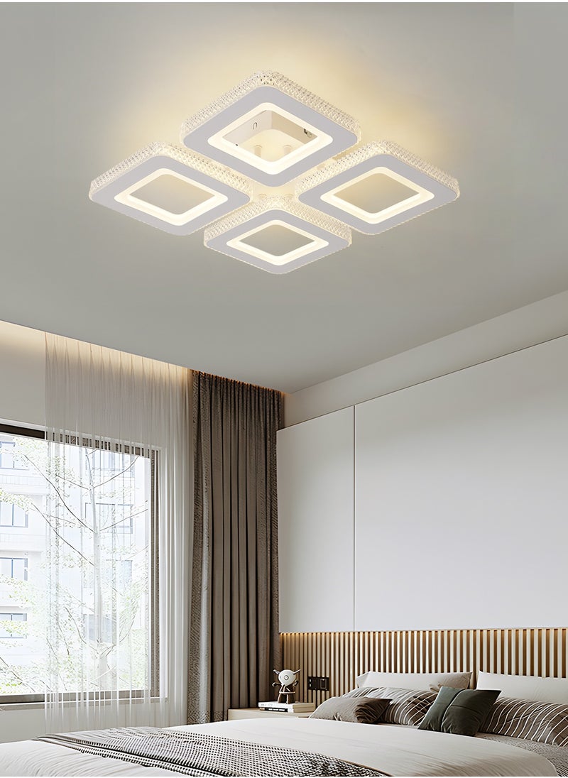 Modern LED Ceiling Light, 3-Square Design, 40W Flush Mount, Remote-Controlled Dimmable Lighting (3000K-6000K), White Acrylic Fixture for Bedrooms, Living Rooms, and Dining Areas (15-18㎡) - pzsku/ZBF40F83AE1346BA4319FZ/45/_/1732253653/21d0ac11-6688-4f6e-9f36-8cf9307467b7