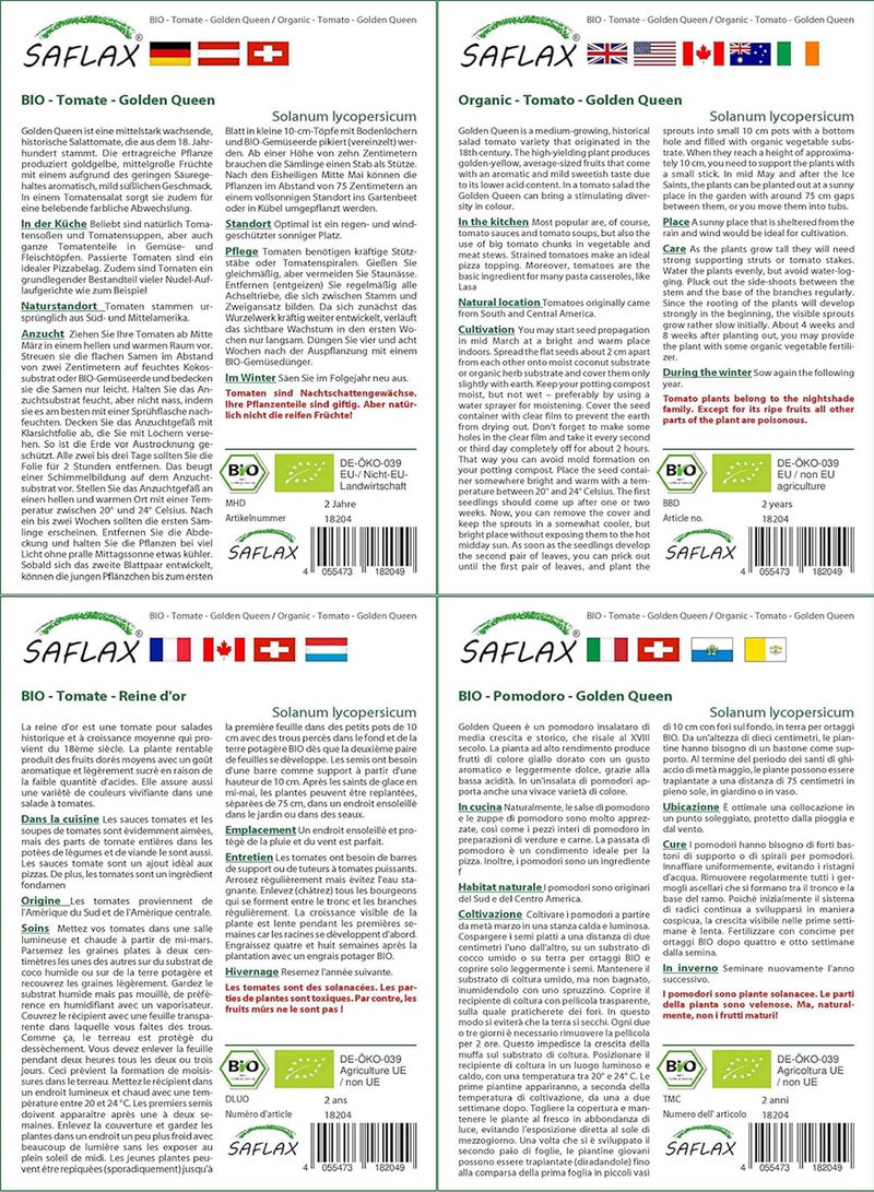 GGOOT Organic - Tomato - Golden Queen - 15 Seeds - Solanum lycopersicum - Image 3