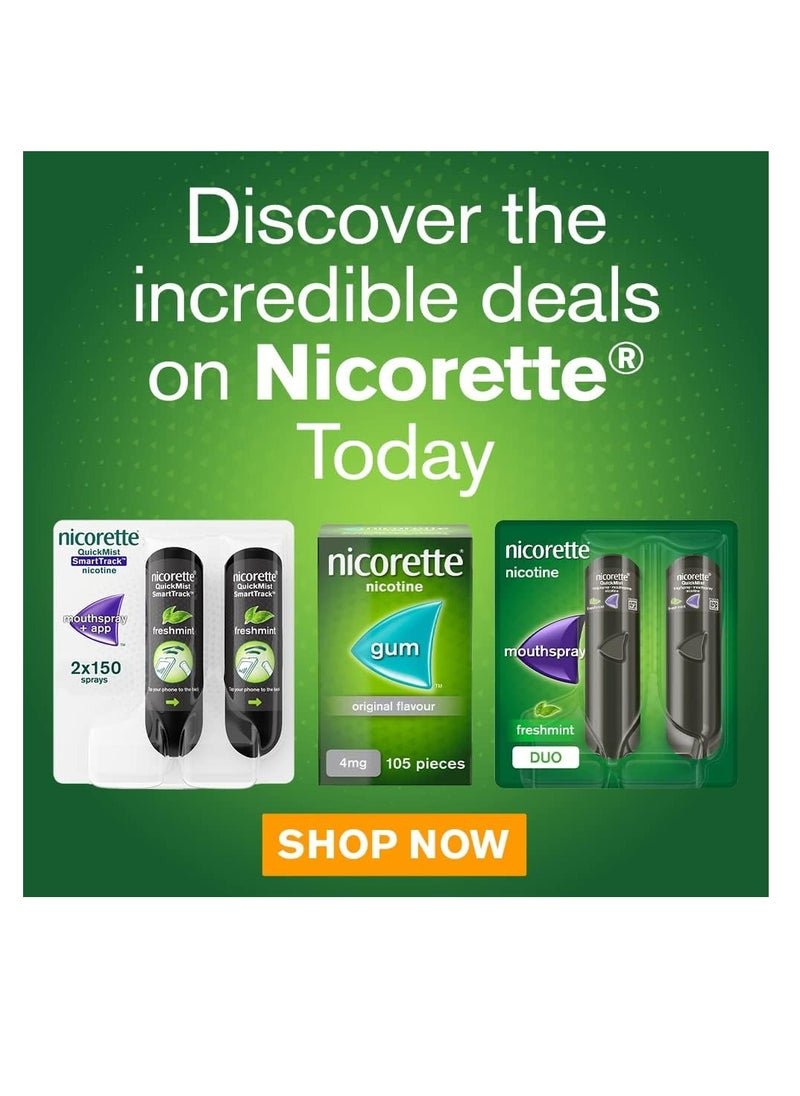 nicorette Nicotine Gum Icy White 2 Mg 105 Pieces  - Image 2