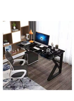 Satinior Computer desk 100*60*75cm home office writing study table ...