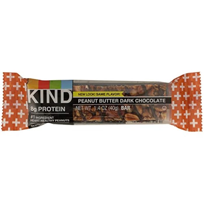 KIND Gluten Free Protein Bar, Peanut Butter Dark Chocolate, 1.4 Ounce - Image 1