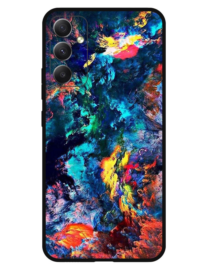 Theodor Protective Case Anti Scratch Shock Proof Bumper Cover For Samsung Galaxy M54 Water Colour - Image 1