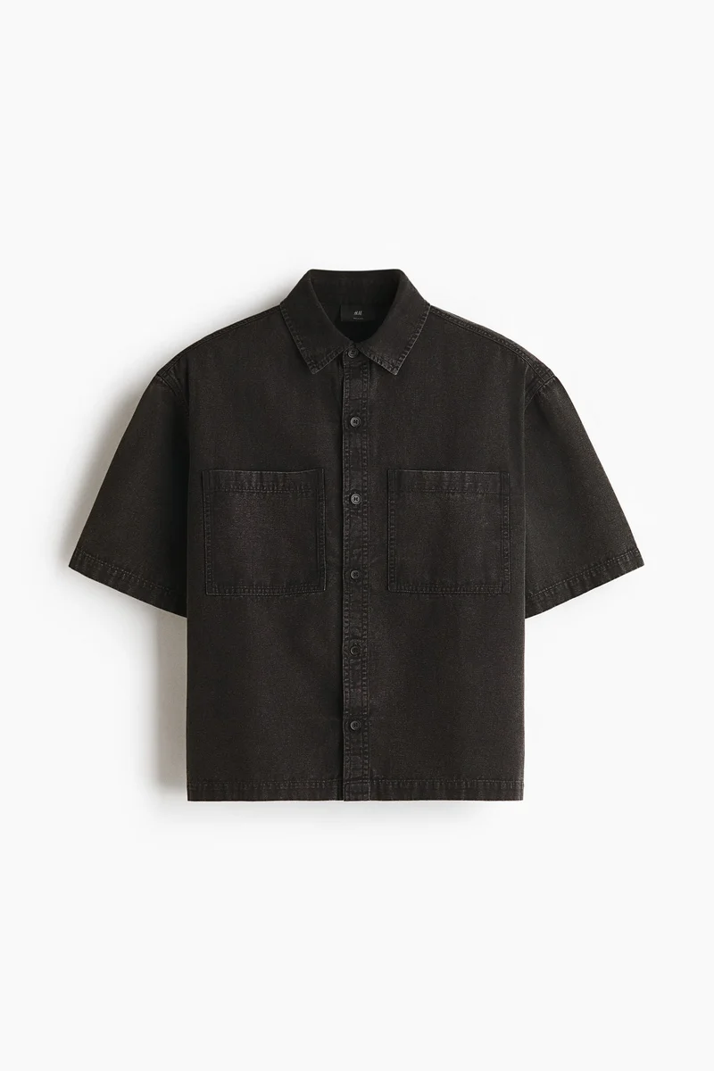 Relaxed Fit Cotton canvas shirt