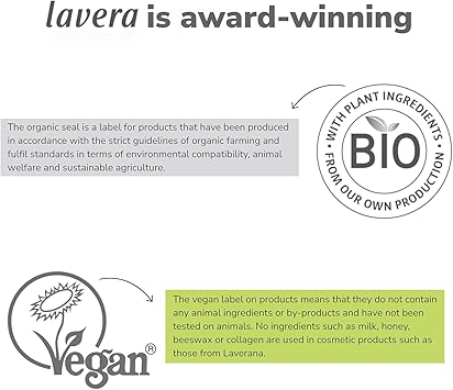 lavera Good Night 2in1 Hand Cream and Mask natural cosmetics vegan certified organic grape organic shea butter 75ml white - Image 3