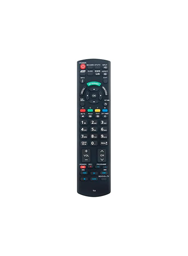 The Bros N2QAYB000603 Replacement Remote fit for Panasonic Viera LCD TV TH-P42U30D TH-P46U30V TH-P42U30K TH-P50U30D TH-P42U30M TH-P50U30K TH-P42U30P TH-P50U30M TH-P42U30Q TH-P50U30P TH-P42U30T - Image 2