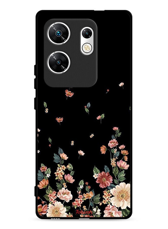 Tolwak Infinix Zero 30 4G Protective Case Cover Small Flowers In Bottom - Image 1