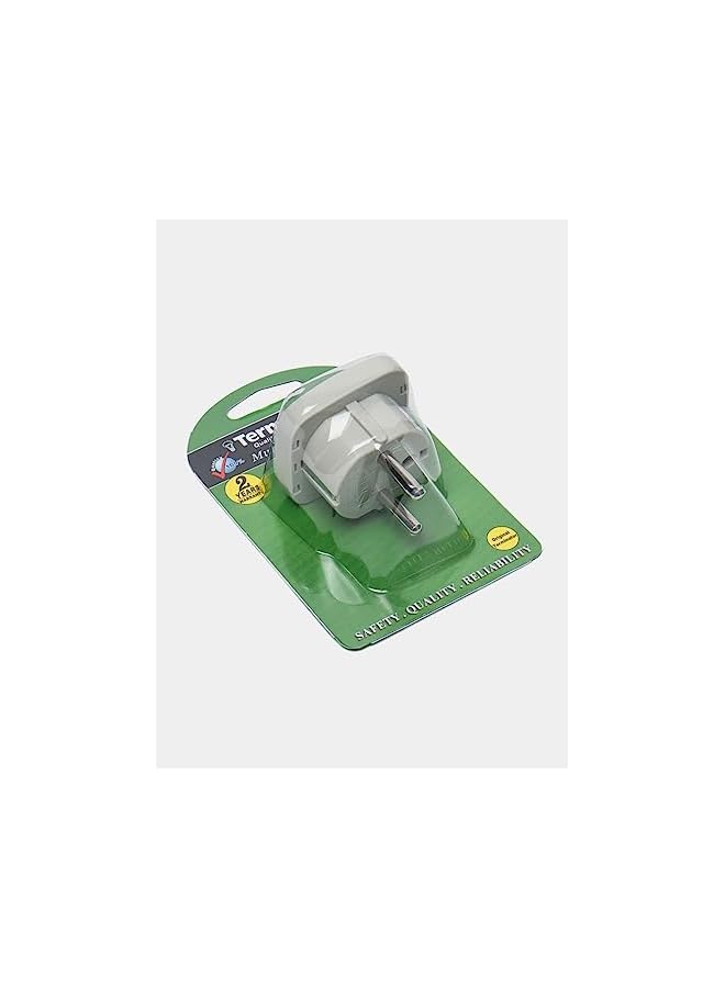Terminator Terminator Multi Travel Adaptor Suchko To Universal Power Adapter UK/US/AU to EU Converter With Shutter & Indicator (TL15)  - Image 3