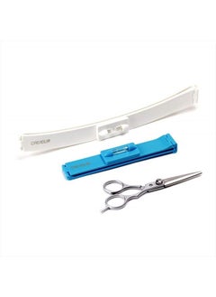 Original CreaClip Set and Scissors Hair Cutting Tool - As seen on Shark Tank - DIY Hair Styling Kit for Layers Bangs Bobs Trims Split Ends Professional Shears Hair Cutting Scissors/Shear