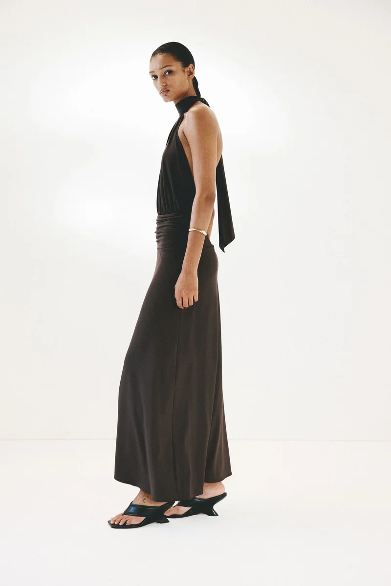 H&M  Halterneck maxi dress for Women | Best Price UAE